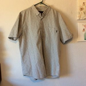 Molokai Surf Co. Men’s Gray Button Up Collar Shirt